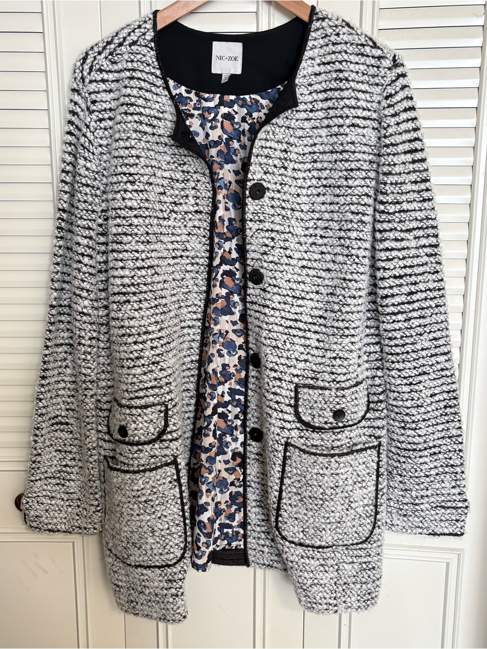 NIC+ZOE Tweed Boucle Jacket